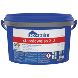 tex-color TC1304 classicweiß 2.0 Man sieht die Gebindeansicht von tex-color TC1304 classicweiß 2.0
